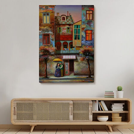 Aşık Çift Sevgilier Dekoratif Kanvas Tablo, Duvar Dekoru 6179