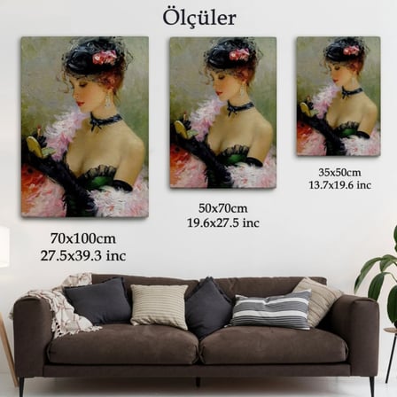 Kadın Makyaj ve Güzellik Dekoratif Kanvas Tablo, Duvar Dekoru 6187