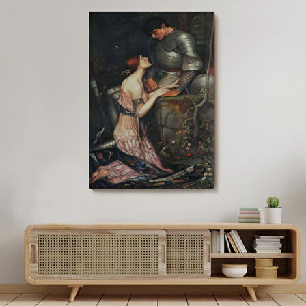 Lamia ve Şövalyesi Orenco Kanaviçe William Waterhouse Dekoratif Kanvas Tablo 6263