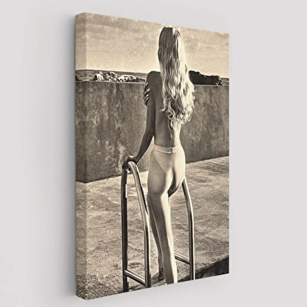 Görülecek Bir Sergi Helmut Newton Dekoratif Kanvas Tablo, Duvar Dekoru 6289