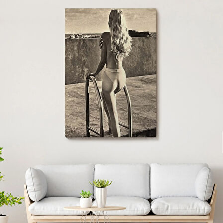 Görülecek Bir Sergi Helmut Newton Dekoratif Kanvas Tablo, Duvar Dekoru 6289