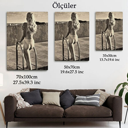 Görülecek Bir Sergi Helmut Newton Dekoratif Kanvas Tablo, Duvar Dekoru 6289