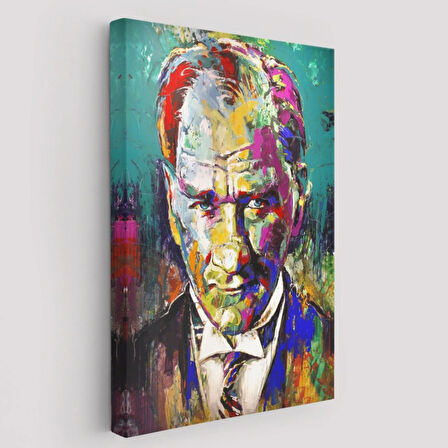 Mustafa Kemal Atatürk Dekoratif Kanvas Tablo, Duvar Dekoru 6327