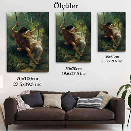 İlkbahar  Eseri Pierre Auguste Cot Dekoratif Kanvas Tablo, Duvar Dekoru 6355