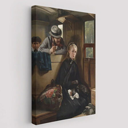 Taciz Eden Adam Eseri Berthold Woltzeien Dekoratif Kanvas Tablo, Duvar Dekoru 6365