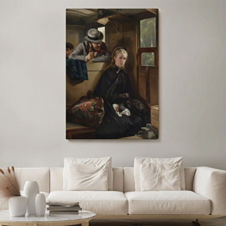 Taciz Eden Adam Eseri Berthold Woltzeien Dekoratif Kanvas Tablo, Duvar Dekoru 6365