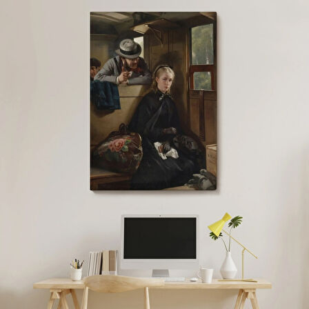 Taciz Eden Adam Eseri Berthold Woltzeien Dekoratif Kanvas Tablo, Duvar Dekoru 6365