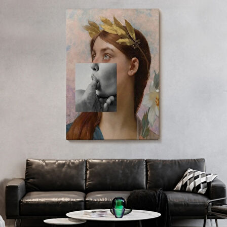 Komik, Antik Yunan Rönesans Eseri Dekoratif Kanvas Tablo, Duvar Dekoru 6366