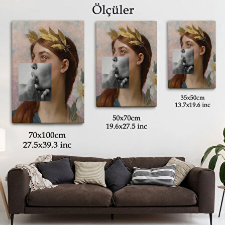 Komik, Antik Yunan Rönesans Eseri Dekoratif Kanvas Tablo, Duvar Dekoru 6366