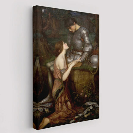 Asker ve Lamia Dekoratif Kanvas Tablo, Duvar Dekoru 6393