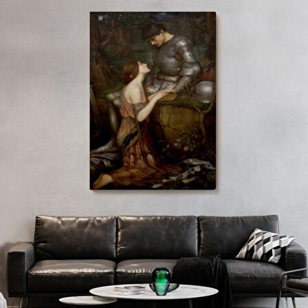 Asker ve Lamia Dekoratif Kanvas Tablo, Duvar Dekoru 6393