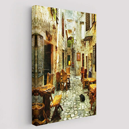 Beautiful Street Güzel Sokak Modern Dekoratif Kanvas Tablo, Duvar Dekoru 6406