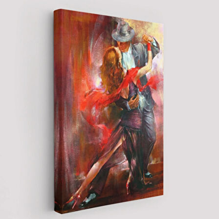 Tango Argentino Tango Yapan Çift Dekoratif Kanvas Tablo, Duvar Dekoru 6418