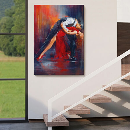 Tangocu Çift Dekoratif Kanvas Tablo, Duvar Dekoru 6429