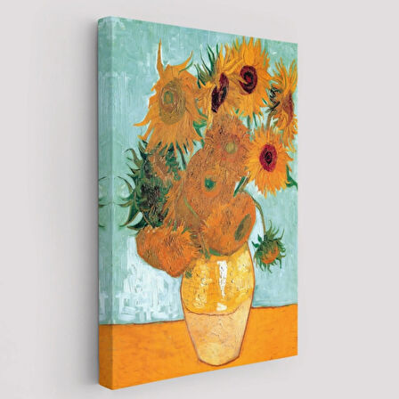 Ayçiçeği Eseri Vincent Van Gogh Dekoratif Kanvas Tablo, Duvar Dekoru 6437