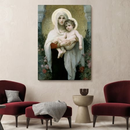 Hz Meryem ve Hz İsa Jesus Christ Dekoratif Kanvas Tablo, Duvar Dekoru 6438