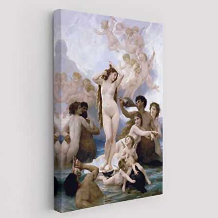 Venüsün Doğuşu Eseri William-Adolphe Bouguereau Dekoratif Kanvas Tablo, Duvar Dekoru 6474
