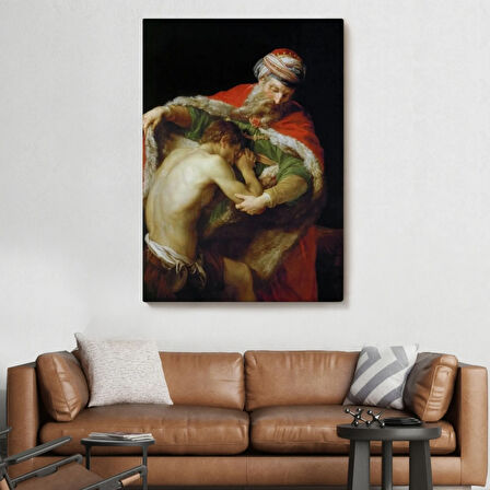 Savurgan Oğulun Dönüşü Dekoratif Kanvas Tablo, Duvar Dekoru 6475