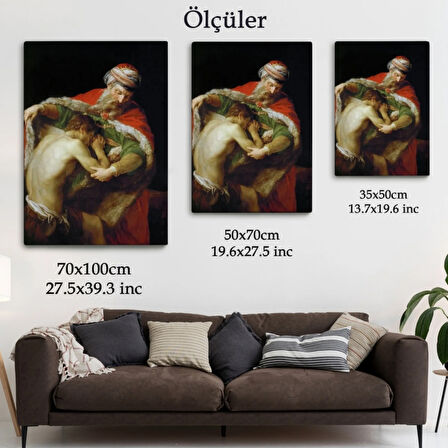 Savurgan Oğulun Dönüşü Dekoratif Kanvas Tablo, Duvar Dekoru 6475