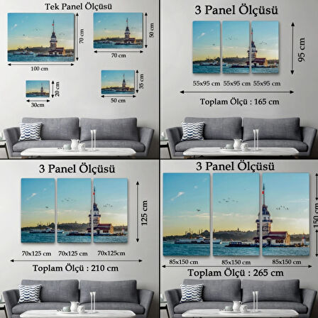 Kız Kulesi Manzarası Dekoratif Kanvas Tablo, Duvar Dekoru 6512