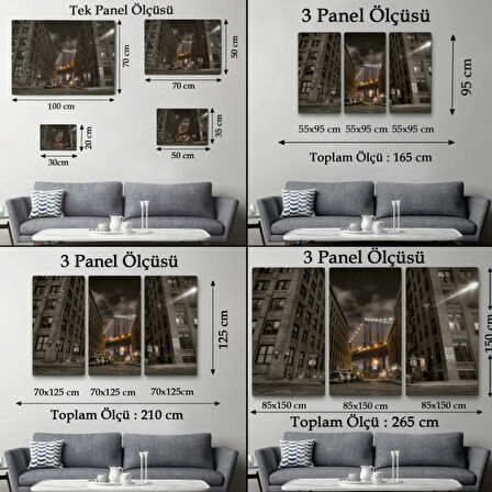 Sokak Manzarası Manhattan Dekoratif Kanvas Tablo, Duvar Dekoru 6517