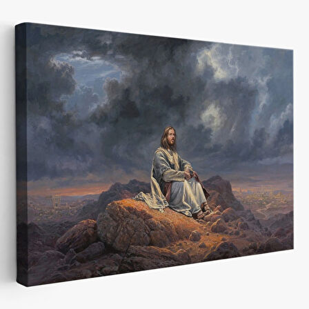 İsa Mesih Jesus Christ Dekoratif Kanvas Tablo, Duvar Dekoru 6540