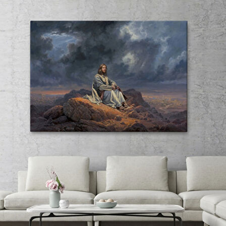 İsa Mesih Jesus Christ Dekoratif Kanvas Tablo, Duvar Dekoru 6540