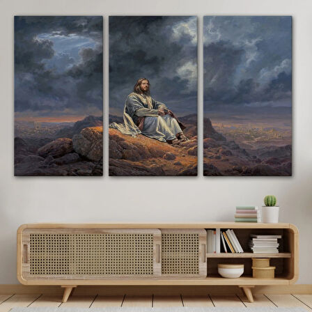 İsa Mesih Jesus Christ Dekoratif Kanvas Tablo, Duvar Dekoru 6540