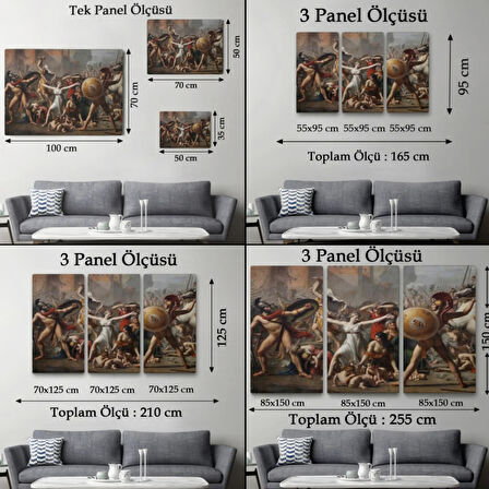 Sabineli Kadınların Müdahalesi Antik Roma Dekoratif Kanvas Tablo, Duvar Dekoru 6550