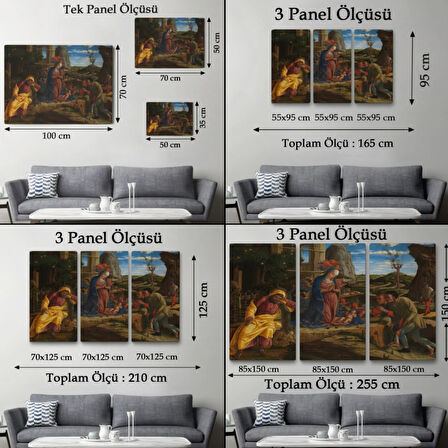 Çobanların Hayranlığı Eseri Andrea Mantegna Dekoratif Kanvas Tablo, Duvar Dekoru 6590