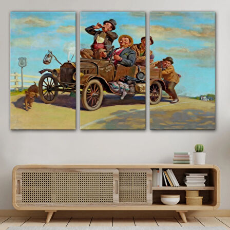 Westward Ho Brothers II Film Dekoratif Kanvas Tablo, Duvar Dekoru 6630