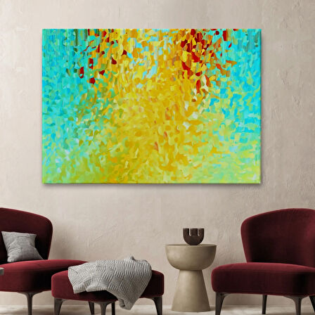 Renklerin Ahengi Sürreal Dekoratif Kanvas Tablo, Duvar Dekoru 6636