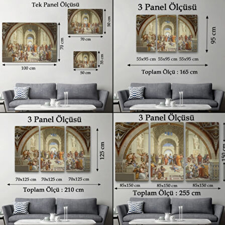 Atina Okulu Eseri Raffaello Sanzio Dekoratif Kanvas Tablo, Duvar Dekoru 6642