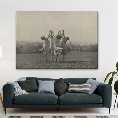 Dans Eden Kadınlar Frederick Boissonnas Dekoratif Kanvas Tablo, Duvar Dekoru 6656