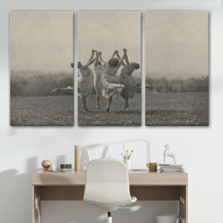 Dans Eden Kadınlar Frederick Boissonnas Dekoratif Kanvas Tablo, Duvar Dekoru 6656