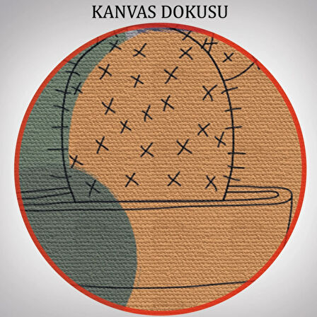 Bohem Minimal 3'lü İskandinav Tarzı Set Dekoratif Kanvas Tablo, Duvar Dekoru AF6