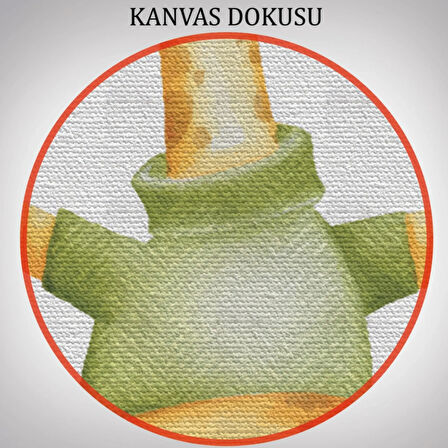 Şirin Hayvanlar Temalı 3'lü Set Dekoratif Kanvas Tablo, Duvar Dekoru CB52