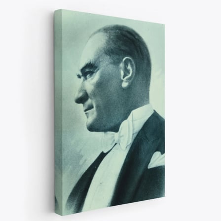 Mustafa Kemal Atatürk Portresi Dekoratif Kanvas Tablo, Duvar Dekoru DI86