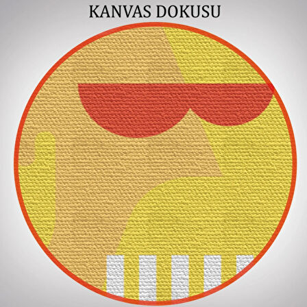 İkonik Karakterler Soyut Temalı 3'lü Set Dekoratif Kanvas Tablo, Duvar Dekoru EN112
