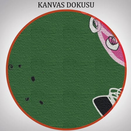 Sürreal Şekiller Temalı 3'lü Set Dekoratif Kanvas Tablo, Duvar Dekoru EP115