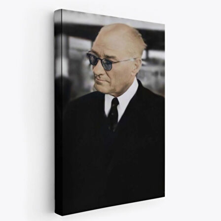Mustafa Kemal Atatürk Portresi Dekoratif Kanvas Tablo, Duvar Dekoru FF130