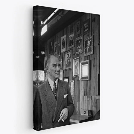 Mustafa Kemal Atatürk Portresi Dekoratif Kanvas Tablo, Duvar Dekoru FK135