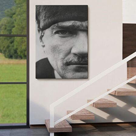 Mustafa Kemal Atatürk Portresi Dekoratif Kanvas Tablo, Duvar Dekoru FS142