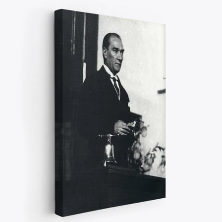 Mustafa Kemal Atatürk Portresi Dekoratif Kanvas Tablo, Duvar Dekoru FY148