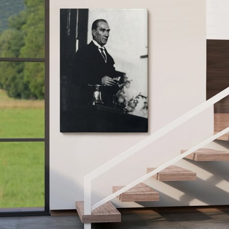 Mustafa Kemal Atatürk Portresi Dekoratif Kanvas Tablo, Duvar Dekoru FY148