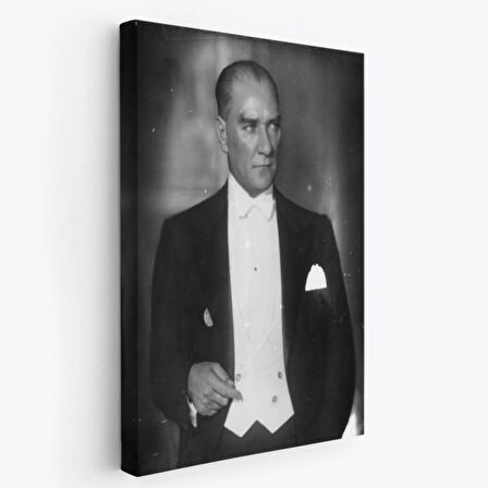 Mustafa Kemal Atatürk Portresi Dekoratif Kanvas Tablo, Duvar Dekoru FÖ139