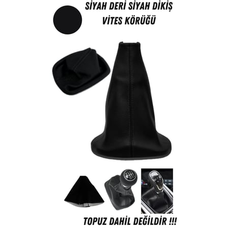 Opel Grandland Uyumlu Dikişli Vites Körüğü ve Direksiyon Kılıfı 2'li Set
