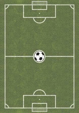 Futbol Sahası Desenli Çocuk Odası Halısı Kaymaz Yıkanabilir Erkek Çocuk Oyun Halısı Yeşil 19