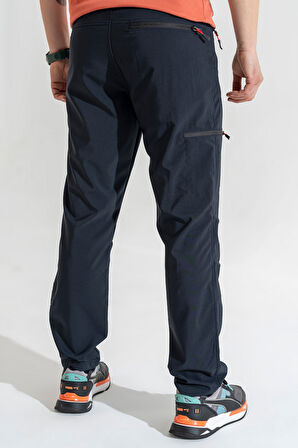 Erkek Lacivert 4 Cepli Nefes Alan Likralı Yazlık Outdoor Pantolon