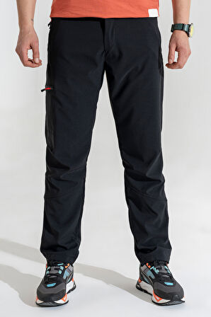 Erkek Siyah 4 Cepli Nefes Alan Likralı Yazlık Outdoor Pantolon